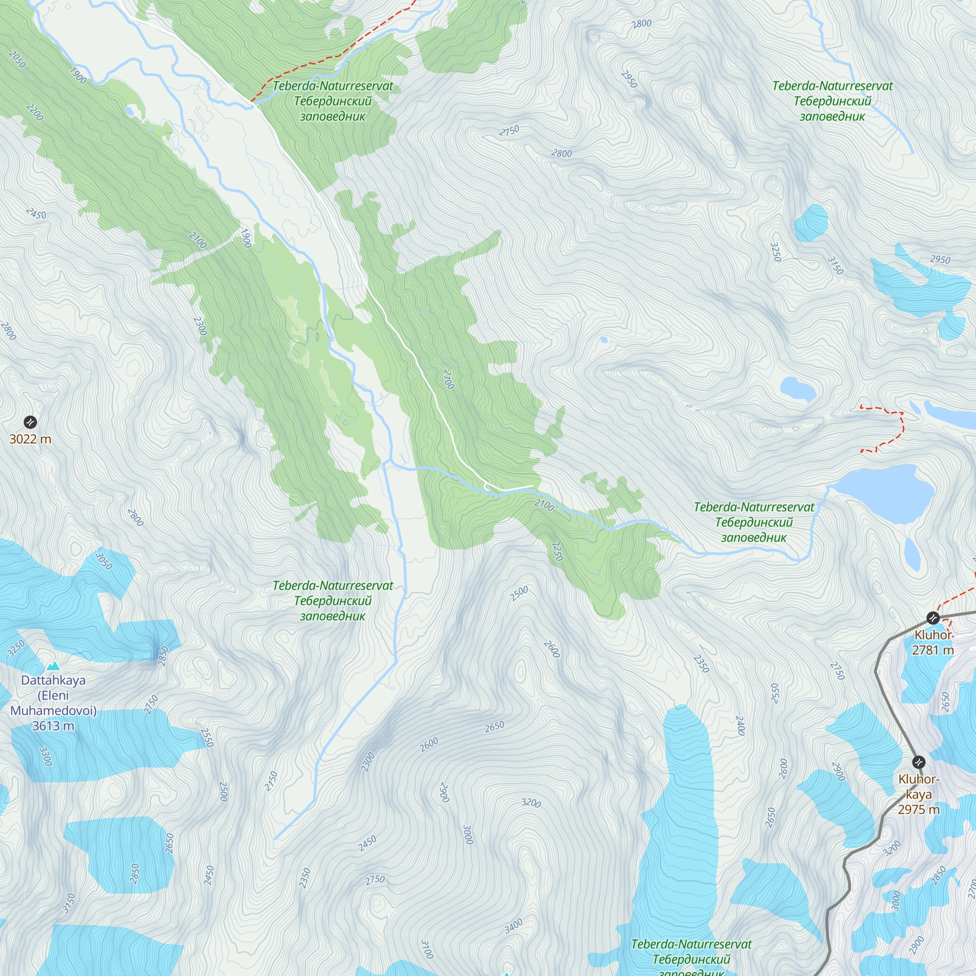 Meteostanciya "Kluhorskii Pereval" map