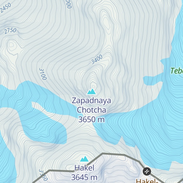 Map of Zapadnaya Chotcha