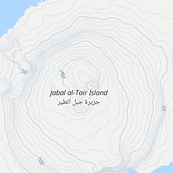 Map of Jabal al-Tair