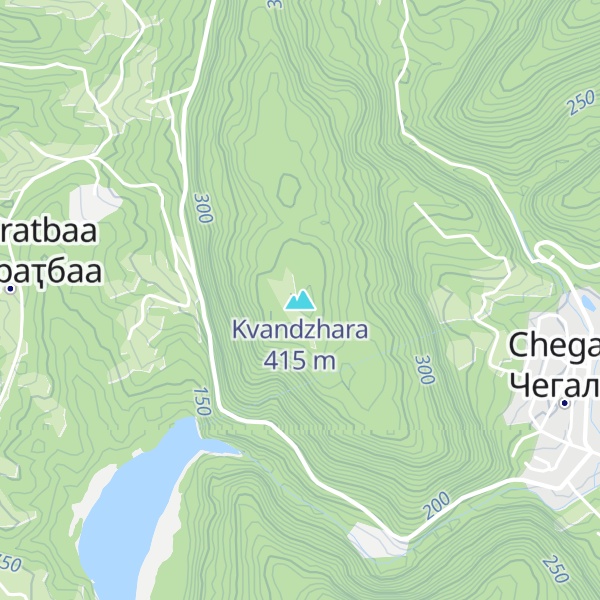 Map of Kvandzhara