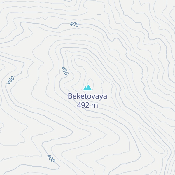 Map of Beketovaya