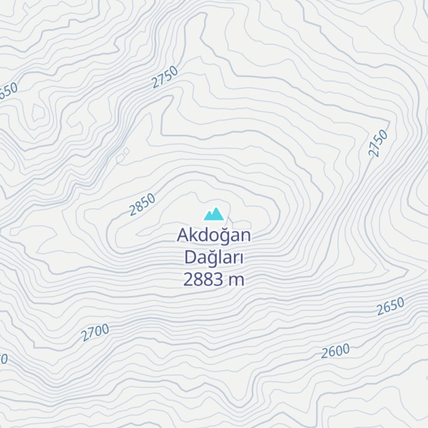 Map of Akdoğan Dağları