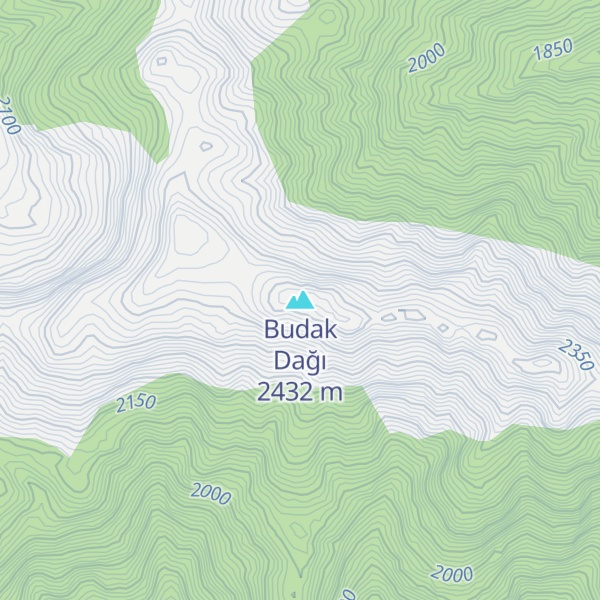 Map of Budak Dağı