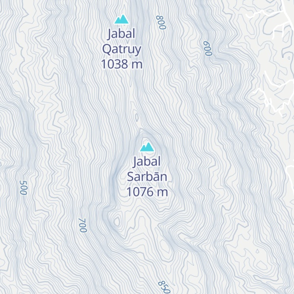 Map of Jabal Sarbān