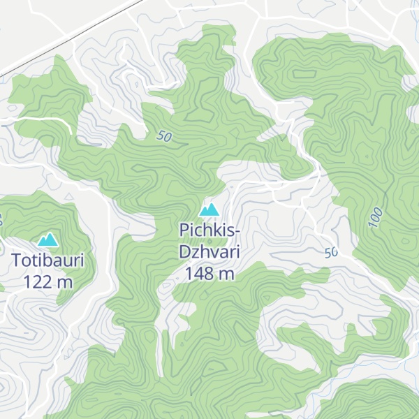 Map of Pichkis-Dzhvari