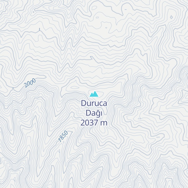Map of Duruca Dağı