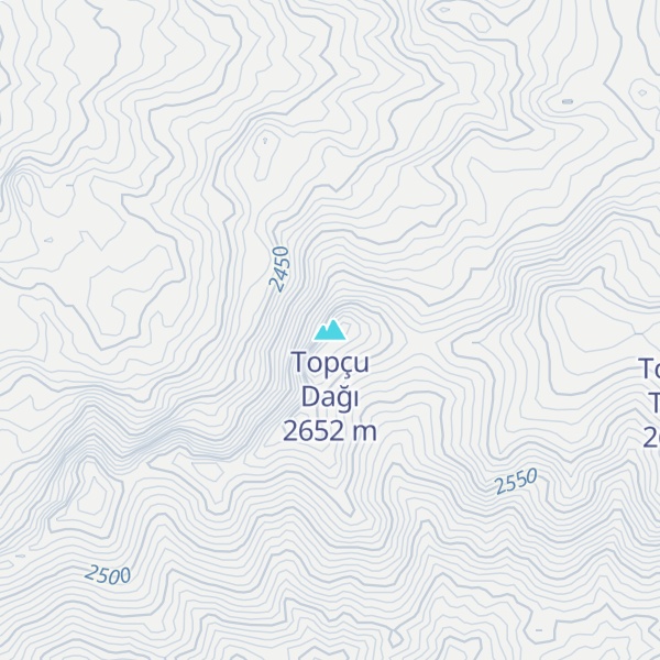 Map of Topçu Dağı