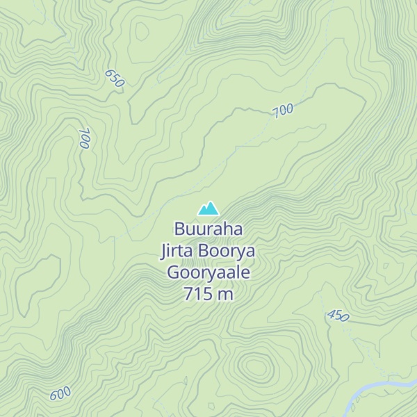 Map of Buuraha Jirta Boorya Gooryaale