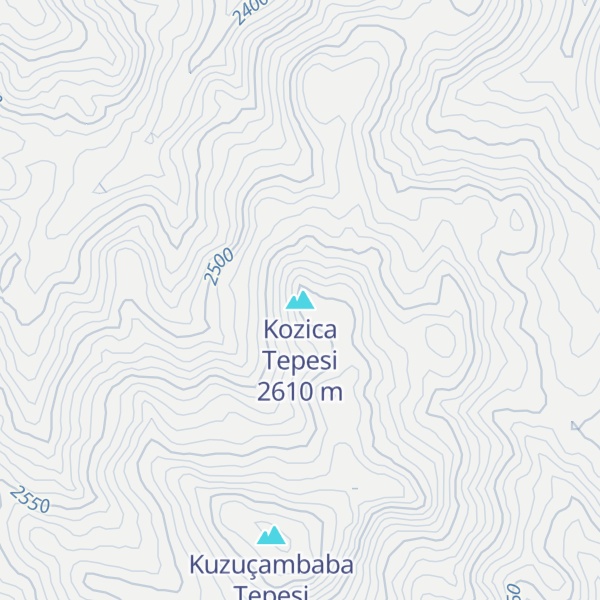 Map of Kozica Tepesi
