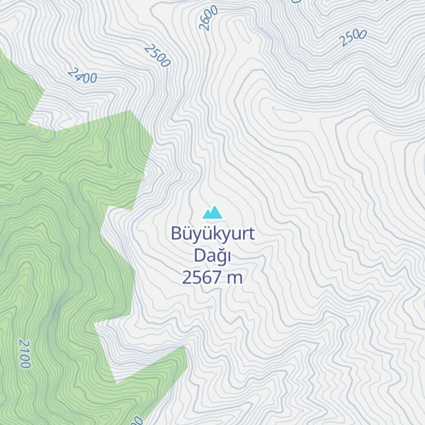 Map of Büyükyurt Dağı