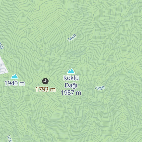 Map of Köklü Dağı