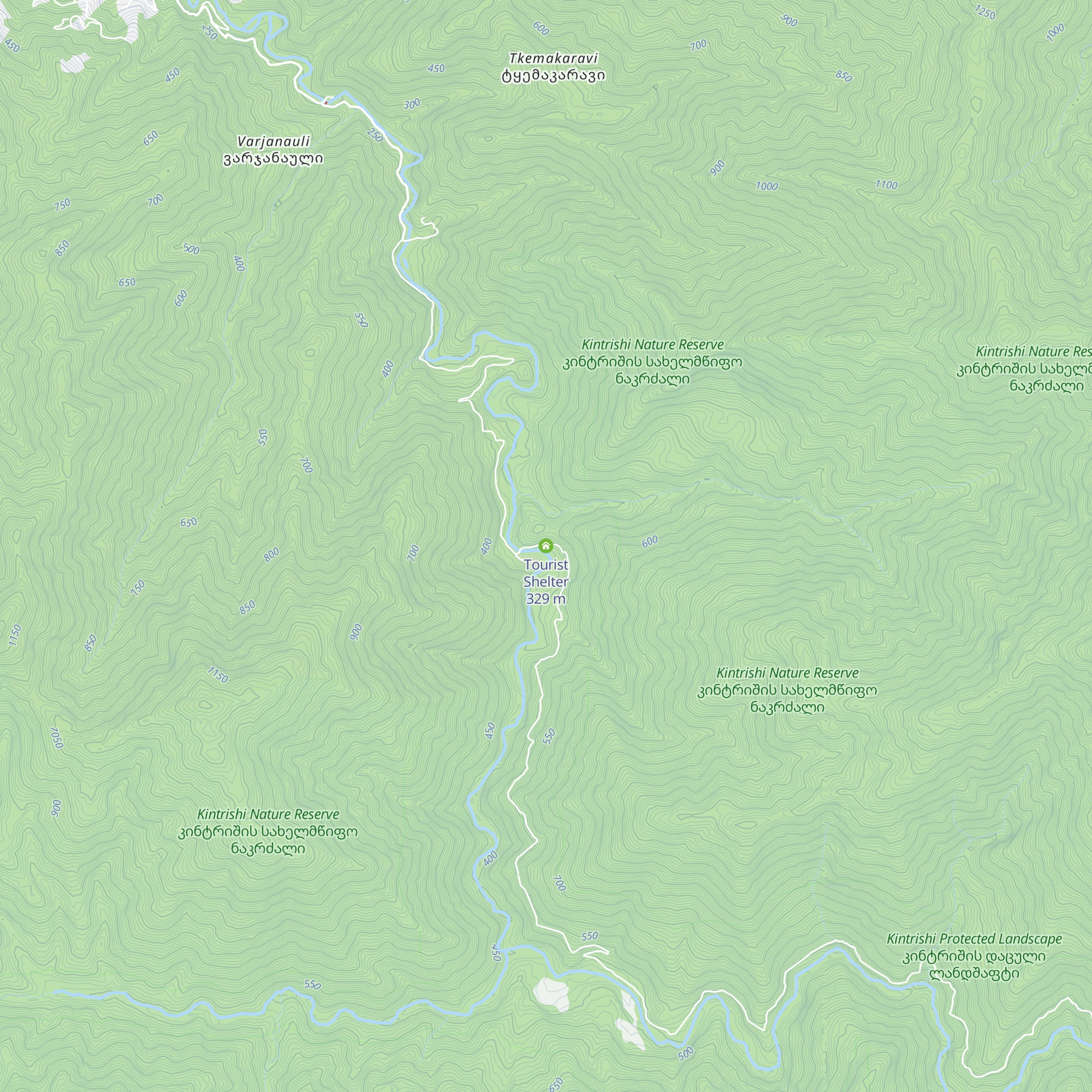 Tourist Shelter map