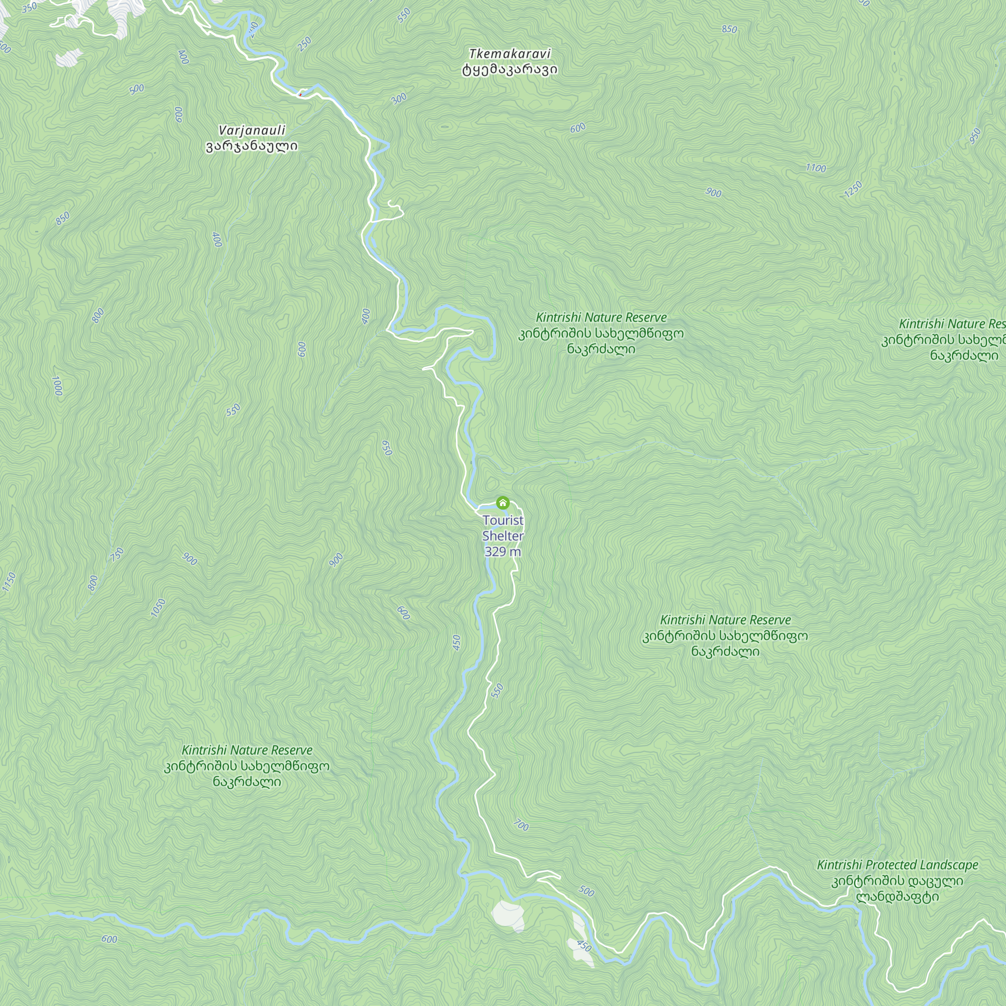 Tourist Shelter map