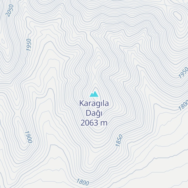 Map of Karagıla Dağı