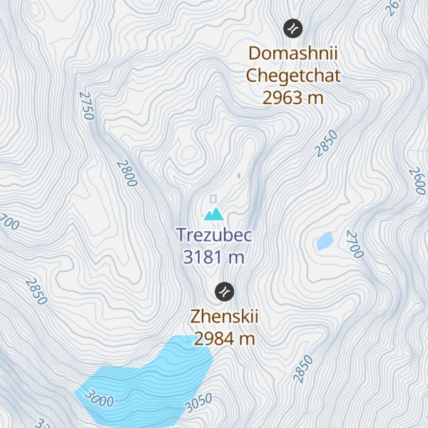 Map of Trezubec