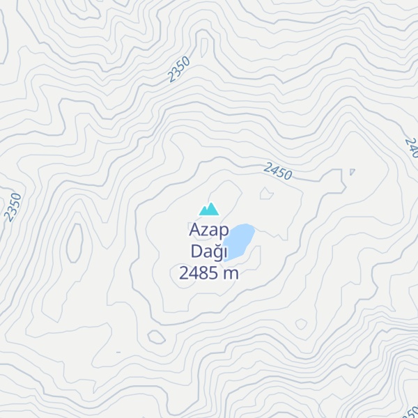 Map of Azap Dağı