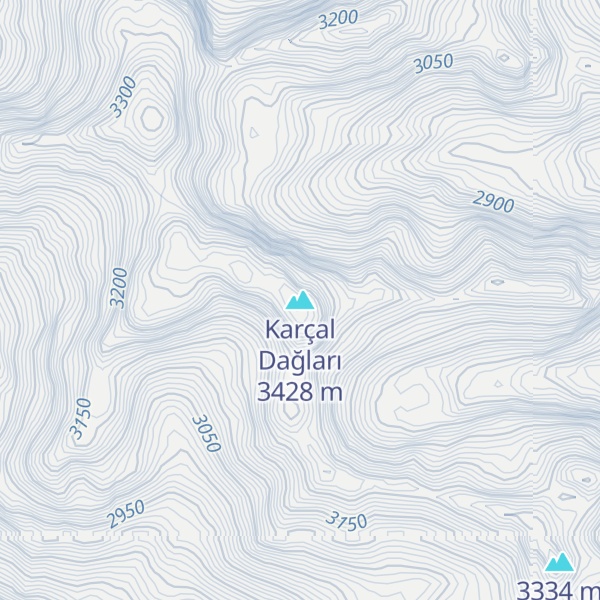 Map of Karçal Dağları