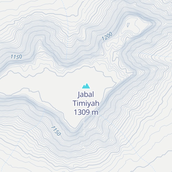 Map of Jabal Timiyah