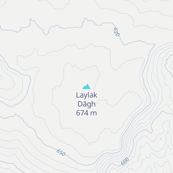 Map of Laylak Dāgh