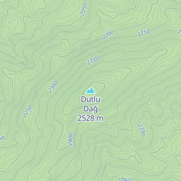 Map of Dutlu Dağ