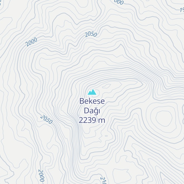 Map of Bekese Dağı