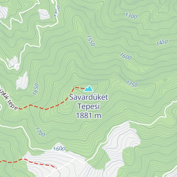 Map of Savardüket Tepesi