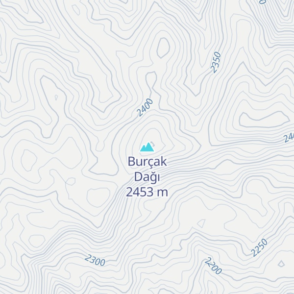 Map of Burçak Dağı