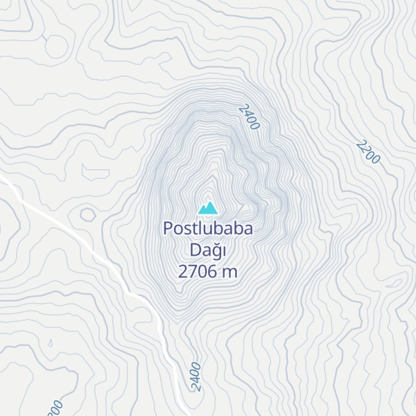 Map of Postlubaba Dağı