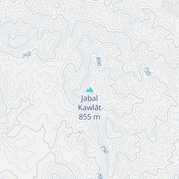 Map of Jabal Kawlāt
