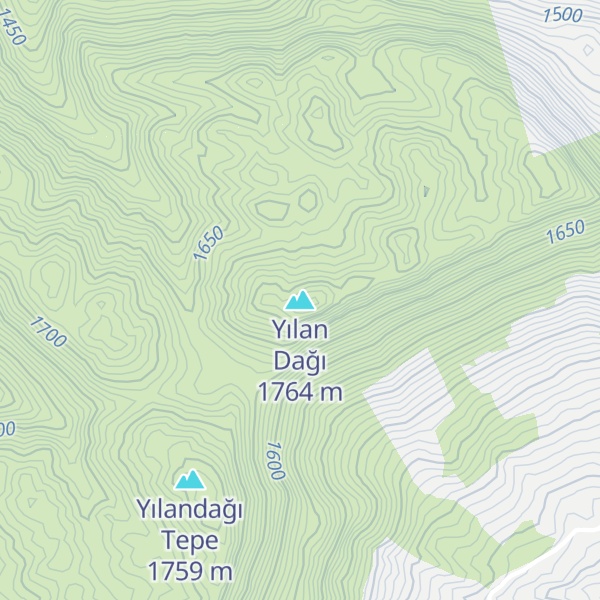 Map of Yılan Dağı