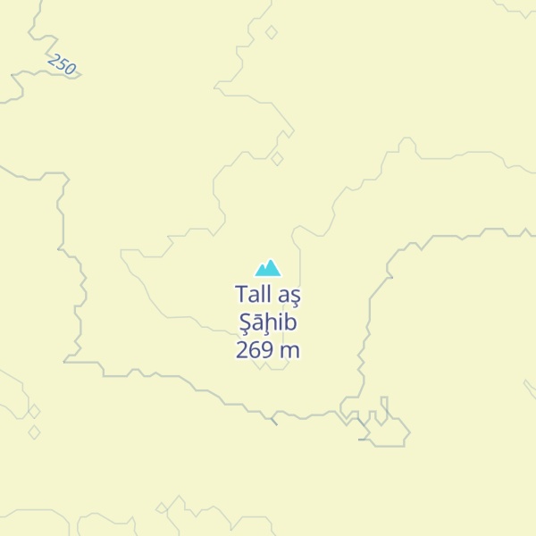Map of Tall aş Şāḩib