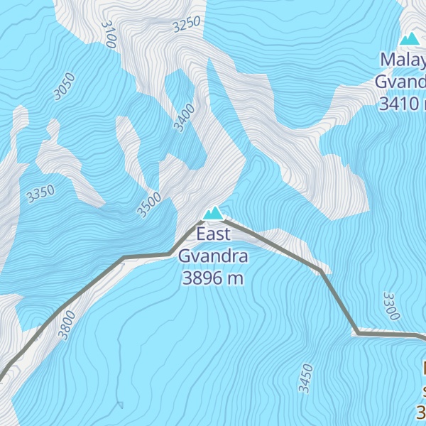 Map of East Gvandra
