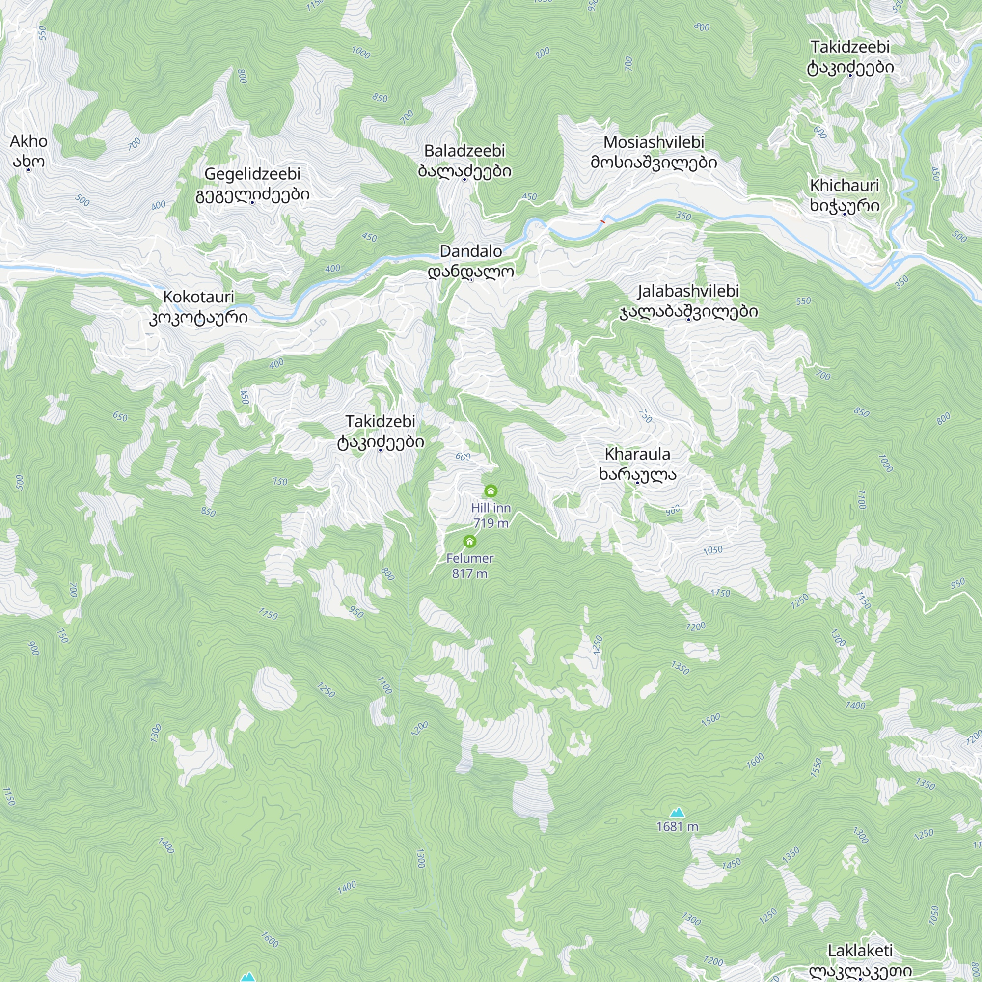 Hill inn map