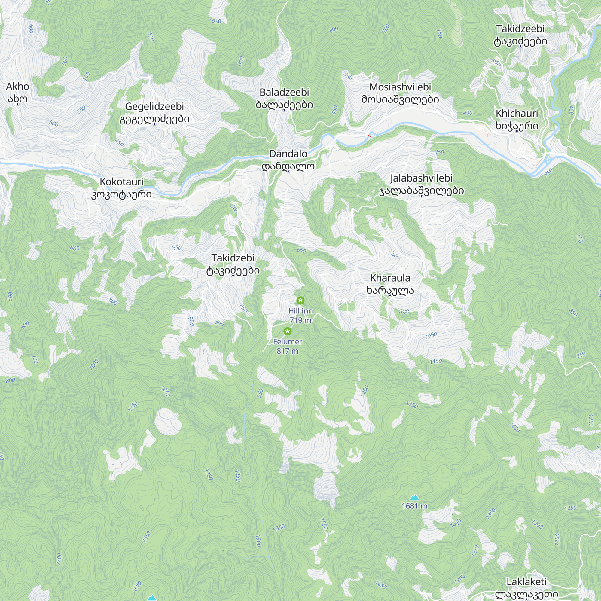 Hill inn map