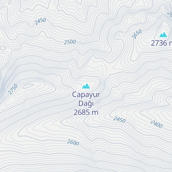 Map of Capayur Dağı