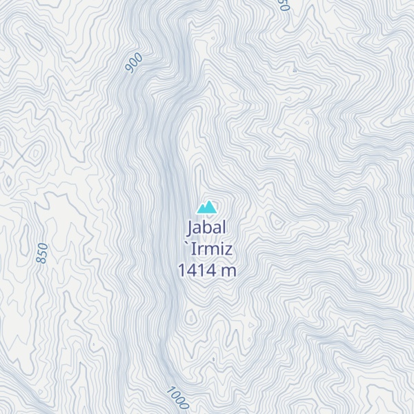 Map of Jabal `Irmiz