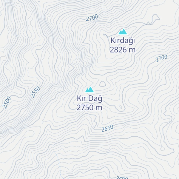 Map of Kır Dağ