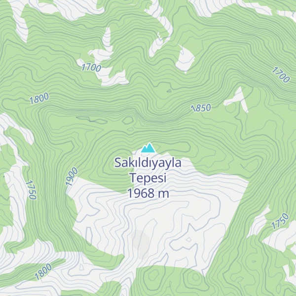 Map of Sakıldıyayla Tepesi