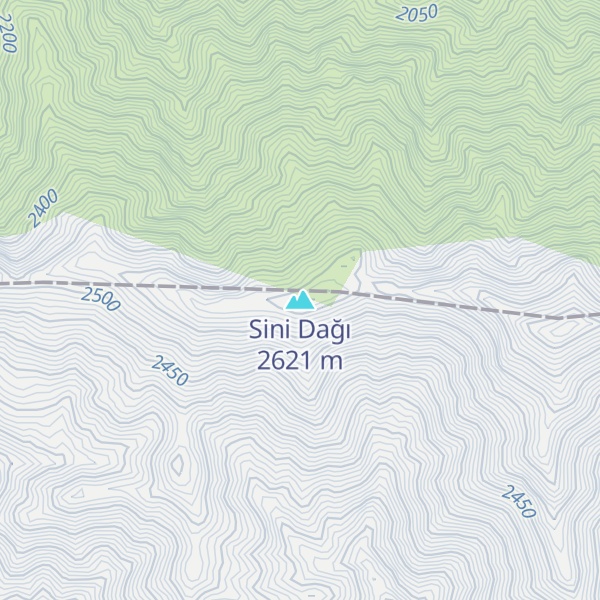 Map of Sini Dağı