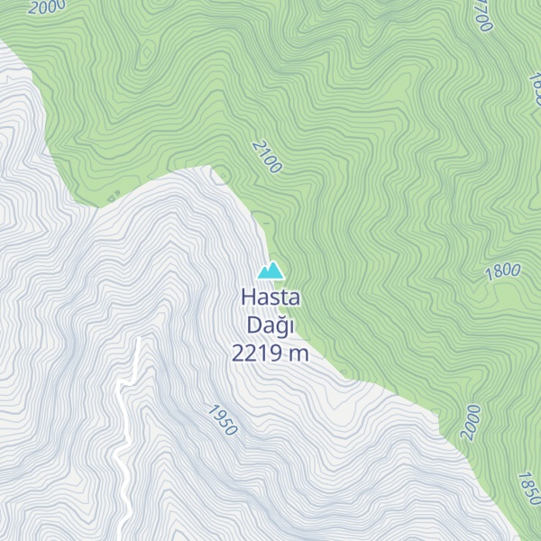 Map of Hasta Dağı