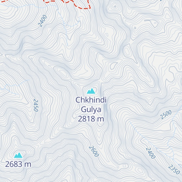 Map of Chkhindi Gulya