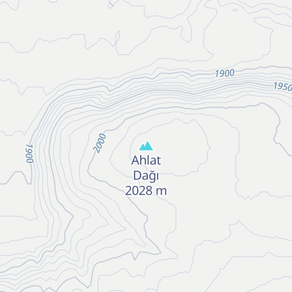 Map of Ahlat Dağı