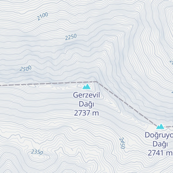 Map of Gerzevil Dağı