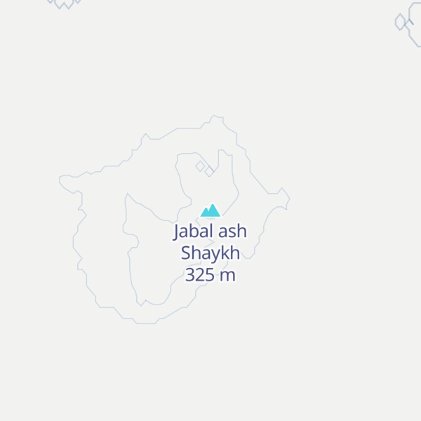 Map of Jabal ash Shaykh