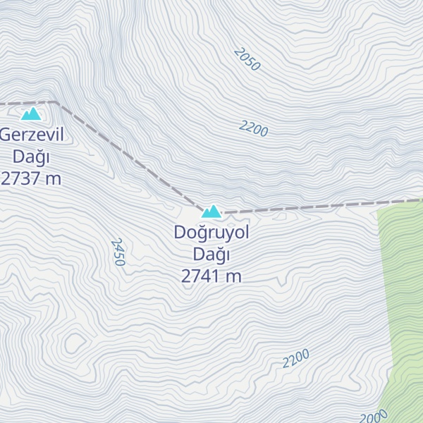 Map of Doğruyol Dağı