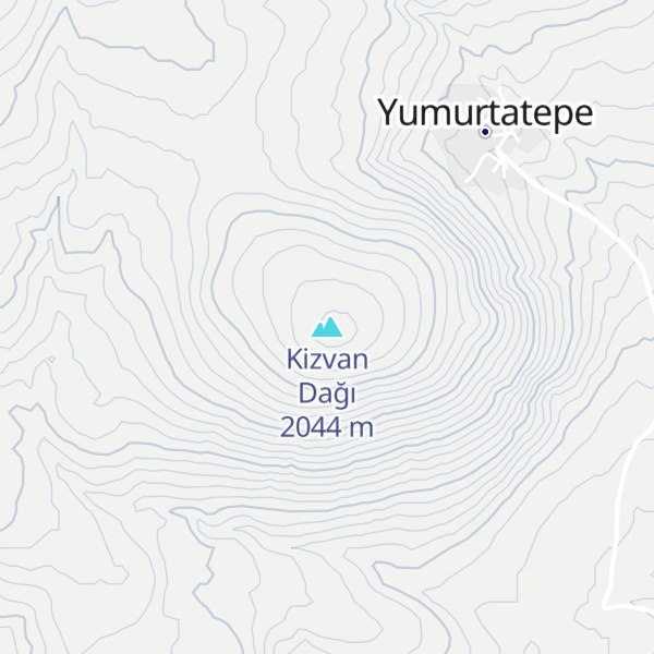 Map of Kizvan Dağı