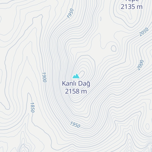 Map of Kanlı Dağ