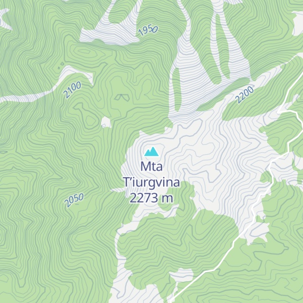 Map of Mta T’iurgvina