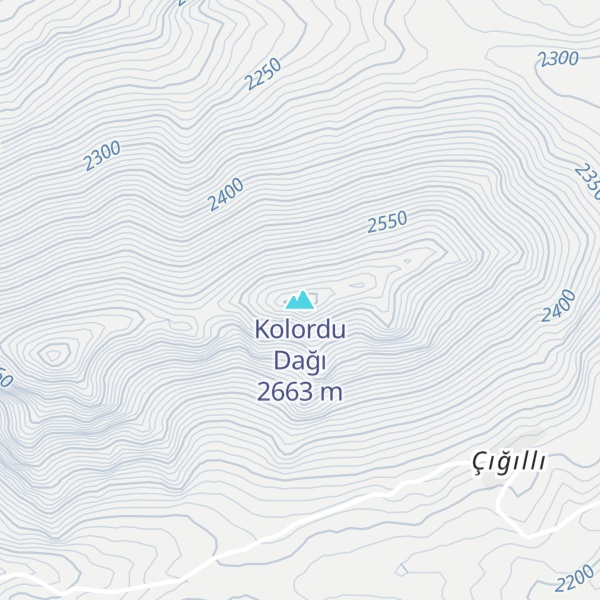 Map of Kolordu Dağı