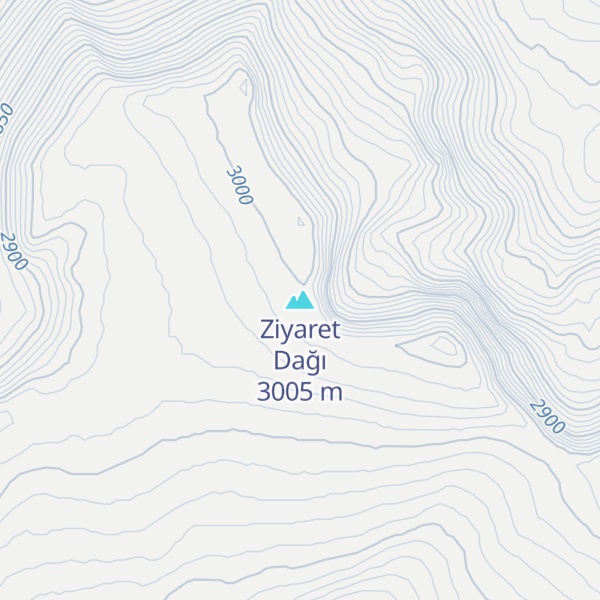 Map of Ziyaret Dağı